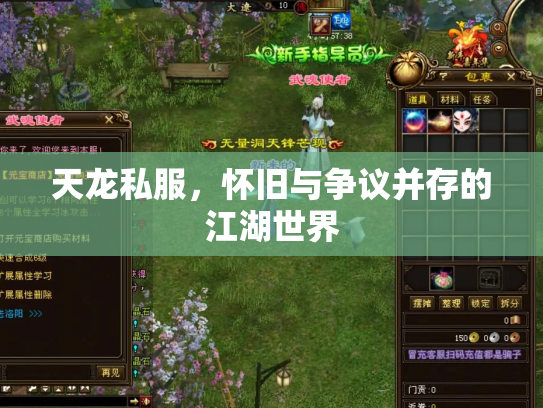 天龙私服，怀旧与争议并存的江湖世界