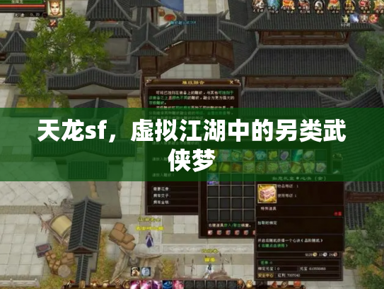 天龙sf，虚拟江湖中的另类武侠梦