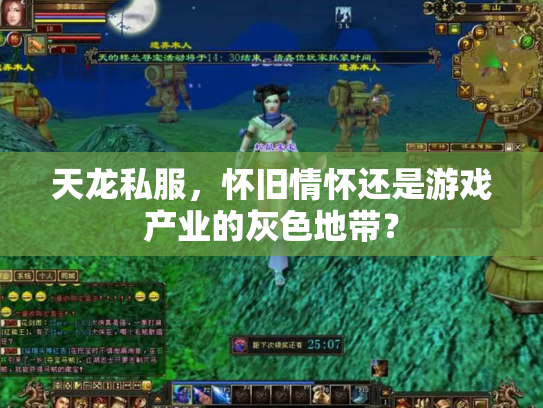 天龙私服，怀旧情怀还是游戏产业的灰色地带？