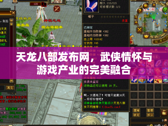 天龙八部发布网，武侠情怀与游戏产业的完美融合