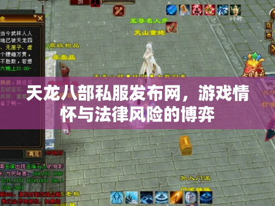 天龙八部私服发布网，游戏情怀与法律风险的博弈