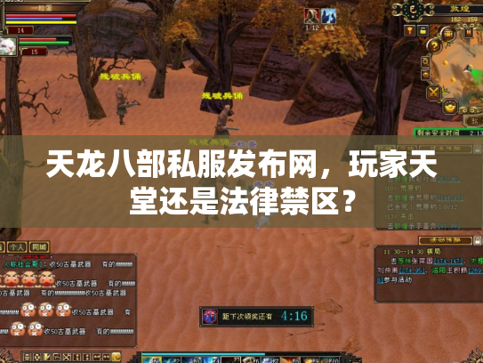 天龙八部私服发布网，玩家天堂还是法律禁区？