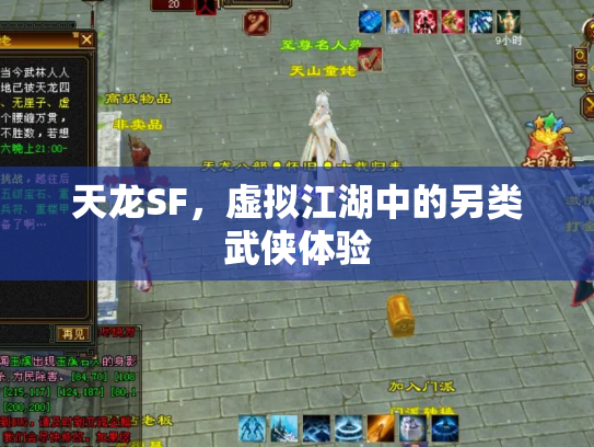 天龙SF，虚拟江湖中的另类武侠体验
