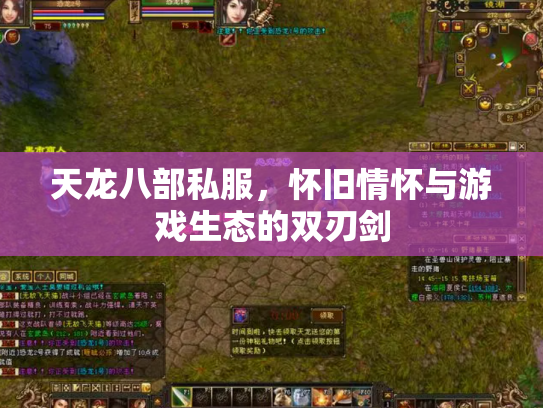 天龙八部私服，怀旧情怀与游戏生态的双刃剑