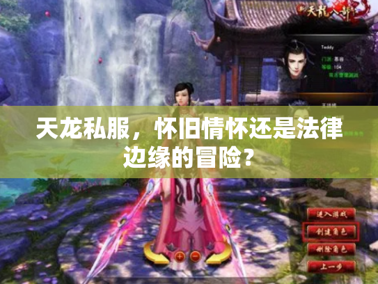 天龙私服，怀旧情怀还是法律边缘的冒险？