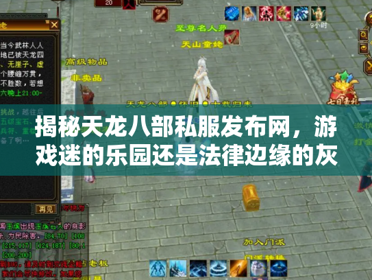 揭秘天龙八部私服发布网，游戏迷的乐园还是法律边缘的灰色地带？