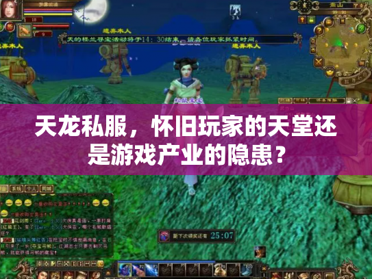 天龙私服，怀旧玩家的天堂还是游戏产业的隐患？