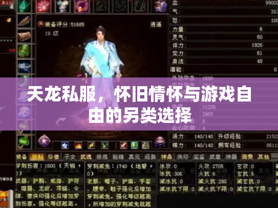 天龙私服，怀旧情怀与游戏自由的另类选择