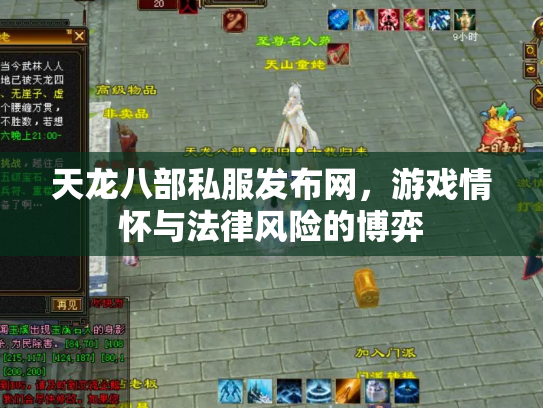 天龙八部私服发布网，游戏情怀与法律风险的博弈