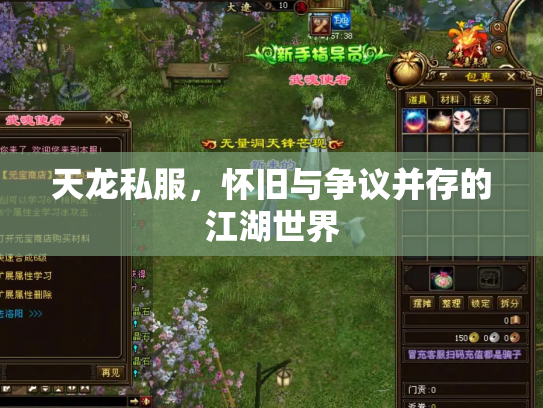 天龙私服，怀旧与争议并存的江湖世界