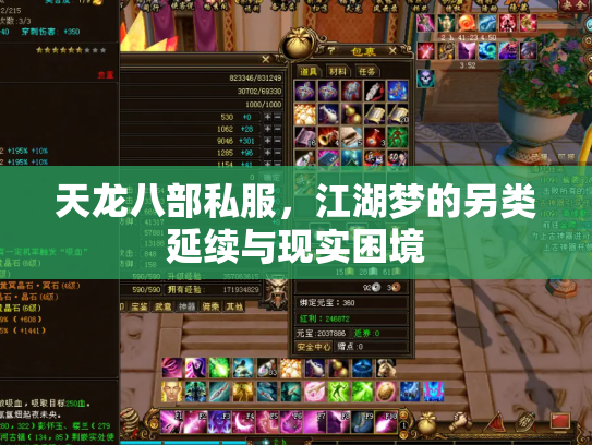 天龙八部私服，江湖梦的另类延续与现实困境