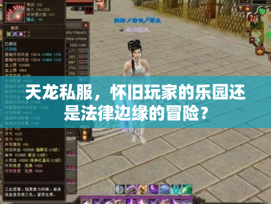天龙私服，怀旧玩家的乐园还是法律边缘的冒险？