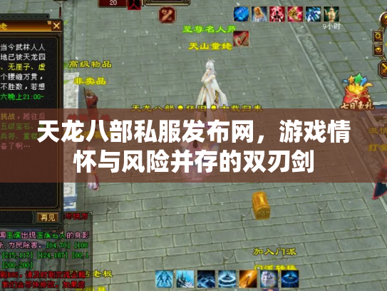 天龙八部私服发布网，游戏情怀与风险并存的双刃剑