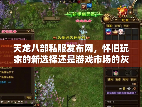 天龙八部私服发布网，怀旧玩家的新选择还是游戏市场的灰色地带？