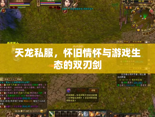 天龙私服，怀旧情怀与游戏生态的双刃剑