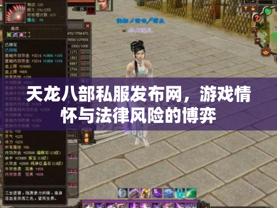 天龙八部私服发布网，游戏情怀与法律风险的博弈