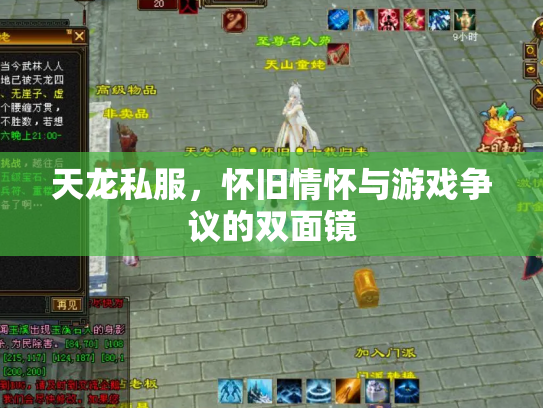 天龙私服，怀旧情怀与游戏争议的双面镜