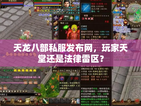 天龙八部私服发布网，玩家天堂还是法律雷区？