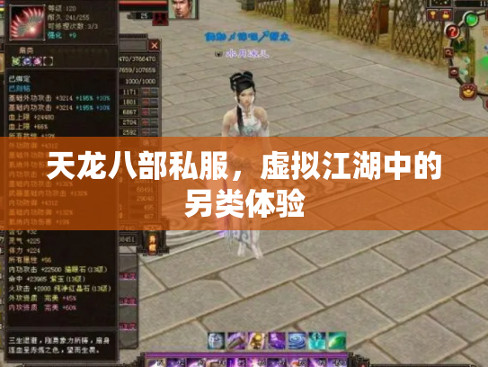 天龙八部私服，虚拟江湖中的另类体验
