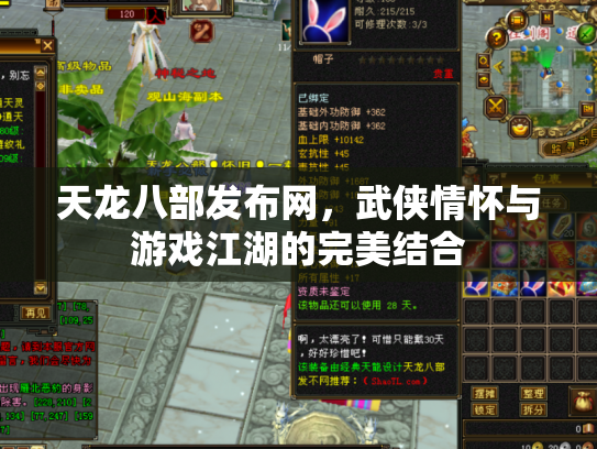 天龙八部发布网，武侠情怀与游戏江湖的完美结合