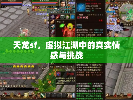 天龙sf，虚拟江湖中的真实情感与挑战