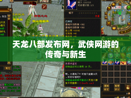 天龙八部发布网，武侠网游的传奇与新生