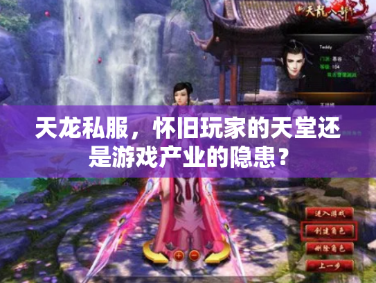 天龙私服，怀旧玩家的天堂还是游戏产业的隐患？
