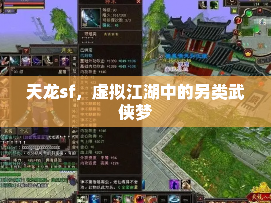 天龙sf，虚拟江湖中的另类武侠梦