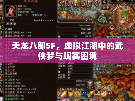天龙八部SF，虚拟江湖中的武侠梦与现实困境