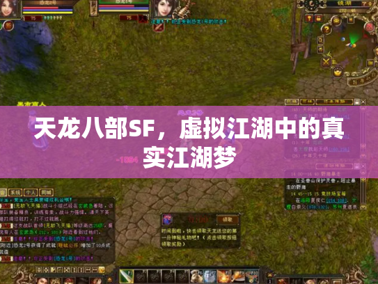 天龙八部SF，虚拟江湖中的真实江湖梦