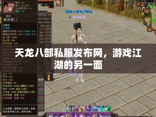 天龙八部私服发布网，游戏江湖的另一面