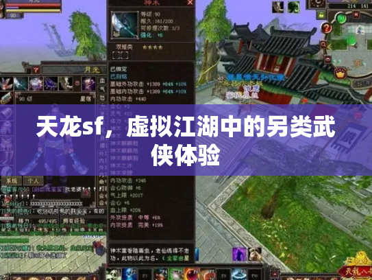 天龙sf，虚拟江湖中的另类武侠体验