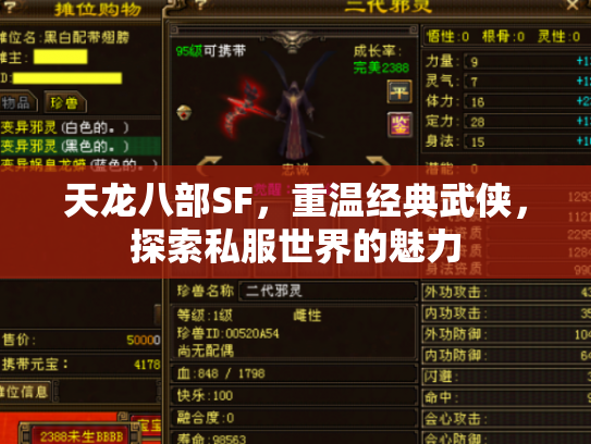 天龙八部SF，重温经典武侠，探索私服世界的魅力