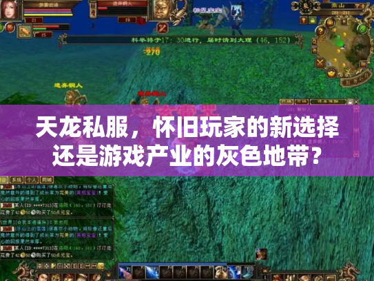 天龙私服，怀旧玩家的新选择还是游戏产业的灰色地带？