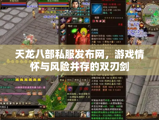 天龙八部私服发布网，游戏情怀与风险并存的双刃剑
