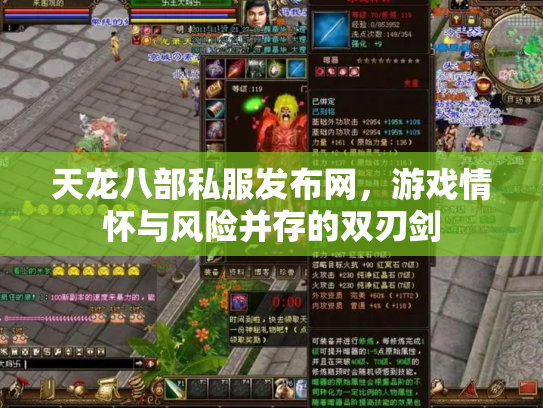 天龙八部私服发布网，游戏情怀与风险并存的双刃剑