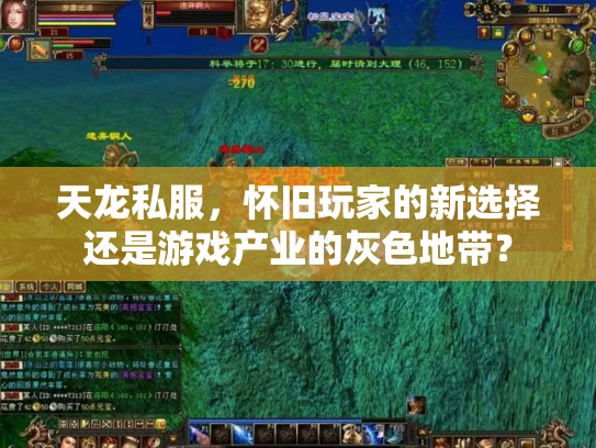 天龙私服，怀旧玩家的新选择还是游戏产业的灰色地带？