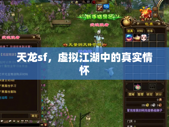天龙sf，虚拟江湖中的真实情怀