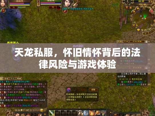 天龙私服，怀旧情怀背后的法律风险与游戏体验