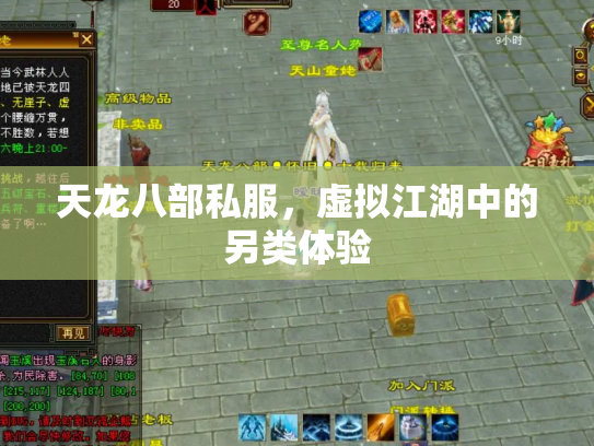 天龙八部私服，虚拟江湖中的另类体验