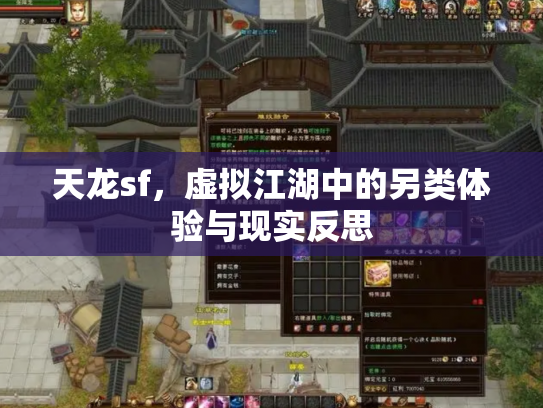 天龙sf，虚拟江湖中的另类体验与现实反思