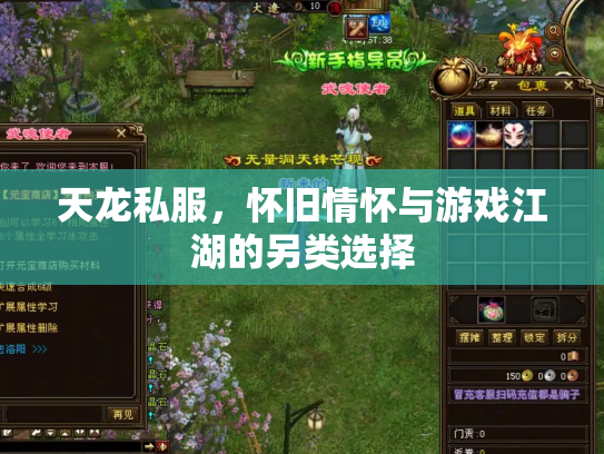 天龙私服，怀旧情怀与游戏江湖的另类选择