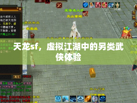 天龙sf，虚拟江湖中的另类武侠体验