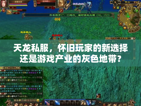 天龙私服，怀旧玩家的新选择还是游戏产业的灰色地带？