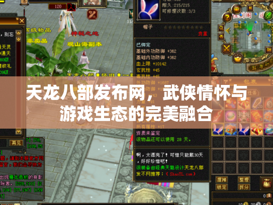 天龙八部发布网，武侠情怀与游戏生态的完美融合