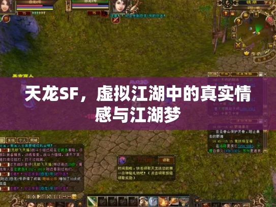 天龙SF，虚拟江湖中的真实情感与江湖梦