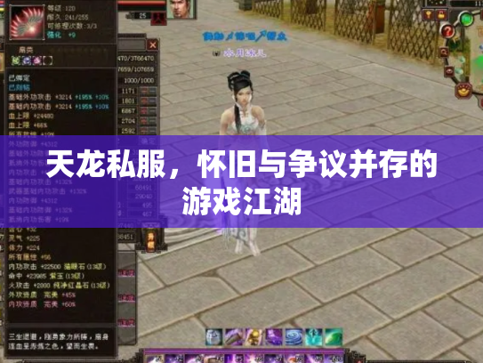 天龙私服，怀旧与争议并存的游戏江湖
