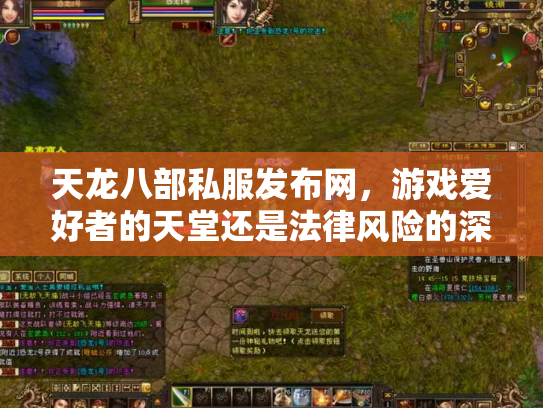 天龙八部私服发布网，游戏爱好者的天堂还是法律风险的深渊？