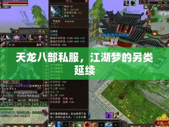 天龙八部私服，江湖梦的另类延续