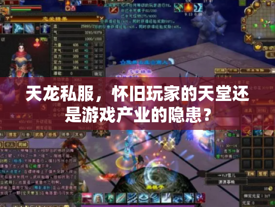 天龙私服，怀旧玩家的天堂还是游戏产业的隐患？